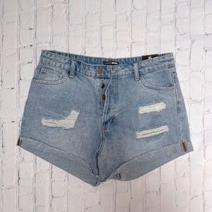 Fashion Nova Distressed Denim Shorts